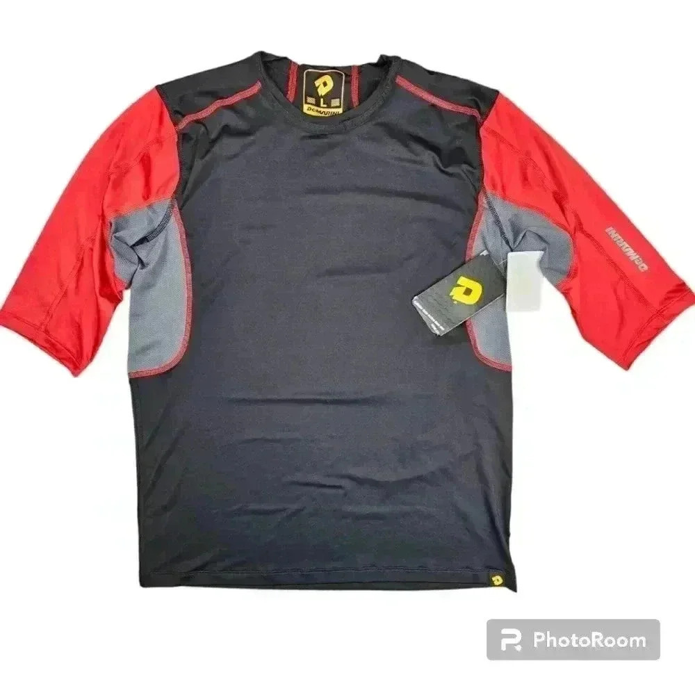 Demarini Comotion mid sleeve baseball compression shirt black #WTD100379 M,L, XL